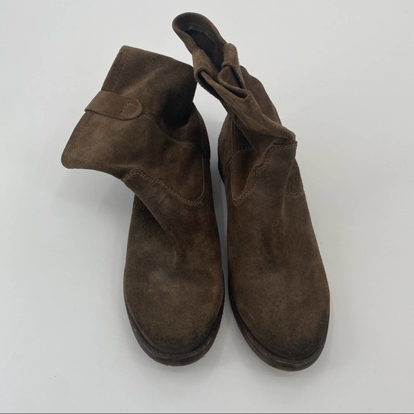 ZIGI SOHO CANNOLI LEATHER SUEDE SLIP ON ANKLE BOOTS WOMEN'S SIZE 9 - Picture 2 of 8